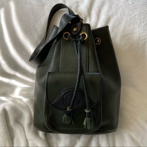 Rare Vtg Dooney & Bourke Sling Drawstring Bucket